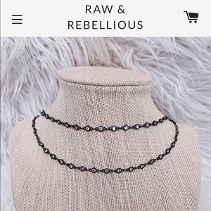 Raw and Rebellious Double Helix Necklace